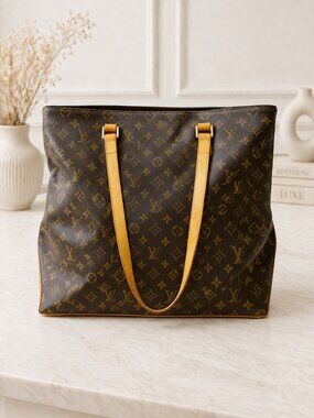 Louis Vuitton Cabas Mezzo Monogram Tote Bag | Authentic LV Shoulder Bag | Large
